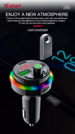 X-start CC122 Black Car Bluetooth MP3 Player (PC+ABS) with dual USB ports and dual outputs - Image 8