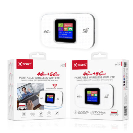 LY116 4G无线随身 Black 4G Portable WiFi, 2100mAh, 300Mbps, supports up to 10 devices simultaneously, ABS shell