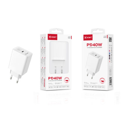 R22 快速充电器White PD40W EU Fast Charger, Single USB-C 100V～240V, 50/60Hz, ABS Shell